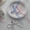 Bag Pendant Balletcore Keychain Pearl Phone Pendant Plaid Ribbon Bow Key Chain  Backpack Decor