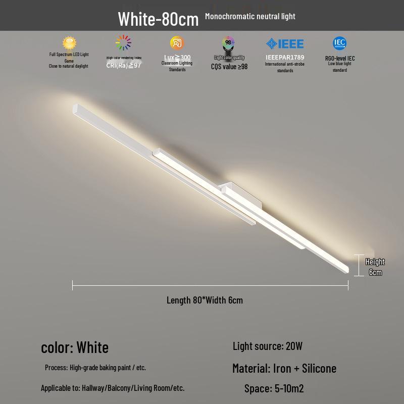 2025 Modern Minimalist Hallway & Corridor Light - Simple Design for Entrance, Balcony & Wardrobe Spaces
