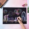 Colorful City Night Scratch Painting Set: DIY Gift for Friends