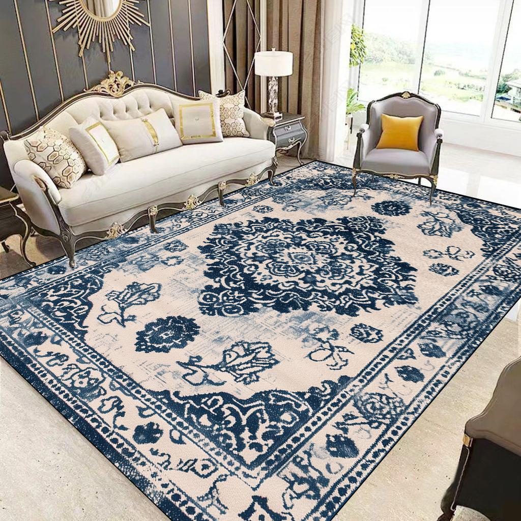 Persische Luxusteppiche Wohnzimmerdekoration Großer Flächenteppich Waschbar Couchtisch Lounge-Teppich Hochwertige Rutschfeste Schlafzimmermatte