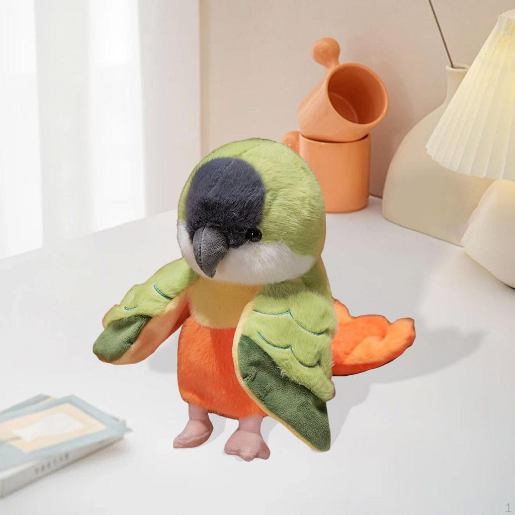 Parrot Hand Puppet, Interactive Bird Kids Gift, Doll for Counting Games