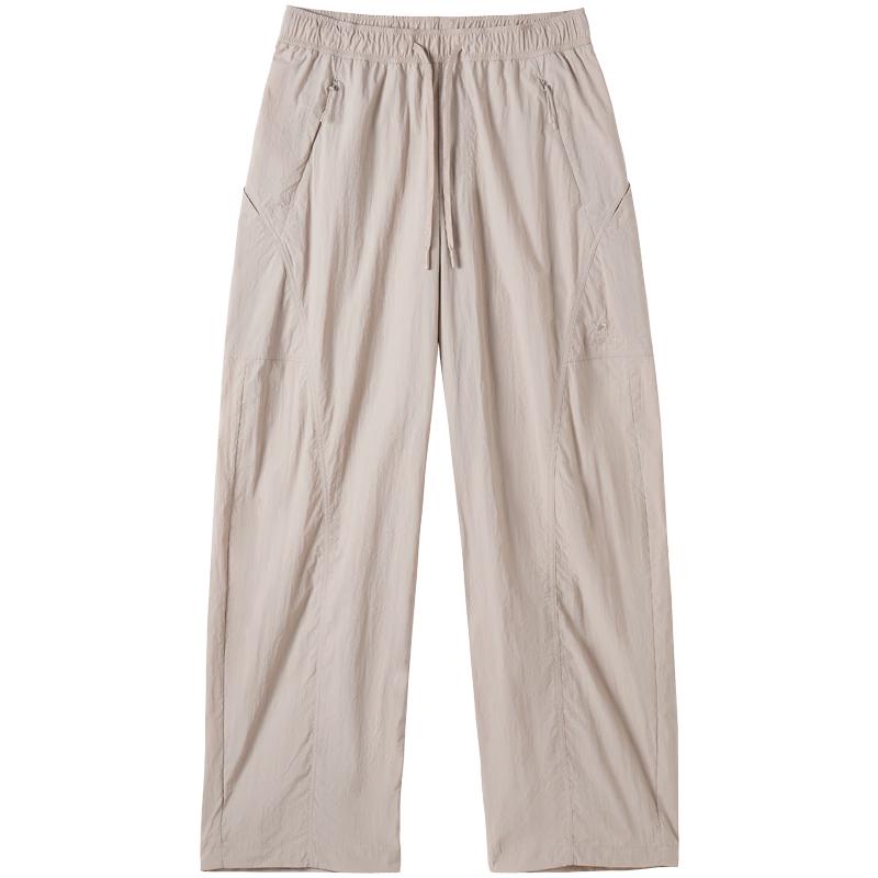 CAMEL Unisex Lightweight Sun Protection Cargo Wide-Leg Pants L