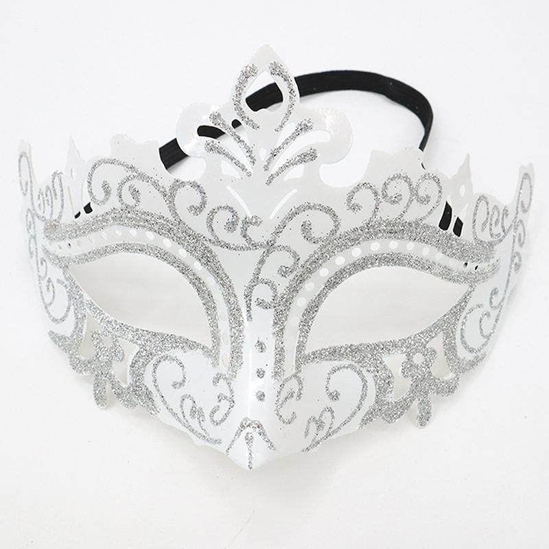 Bemalte Goldpuder Krone Maske Kostümball Halloween Party Halbgesichtsmaske Augenmaske Performance Requisiten Männer und Frauen Modelle Universell