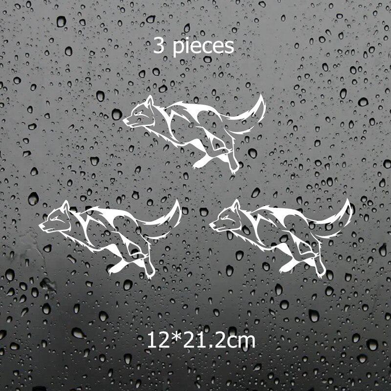 Running Wolf Sticker TZ 957# 12*21.2cm Vinyl Car Sticker Wolf Running Auto Car Stickers-in ...