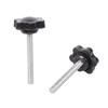 6Pcs Industrial Screws Ergonomic Knob Plastic Tighten Bolt Knob Hexagonal Head Handle Hand Screw Plastic Tighten Bolt