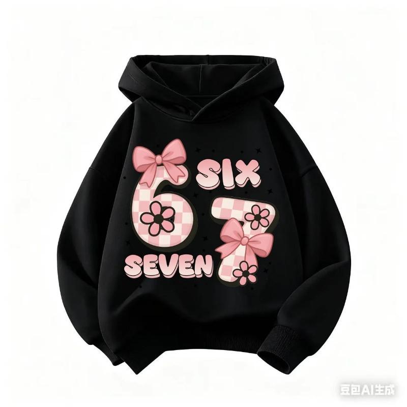 67 Print Women s Hoodie Funny Pullover Fashionable and Fun Sweatshirt Men s Hoodie Top S