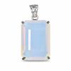 100 Ct Natural Multicolor Opal CERTIFIED 925 Sterling Silver Emerald Pendant