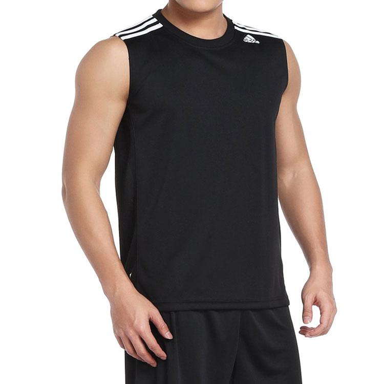 Adidas Tank Tops Men's Black Moderate Straight Fit F84546