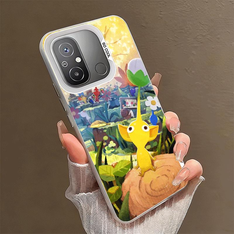 P-Pikmins Cute Game Shockproof Phone Case for Xiaomi Poco X7 X6 X5 X3 Pro F7 Ultra M8 Redmi 15C 15 14C 13C 12C 10C 13 12 10