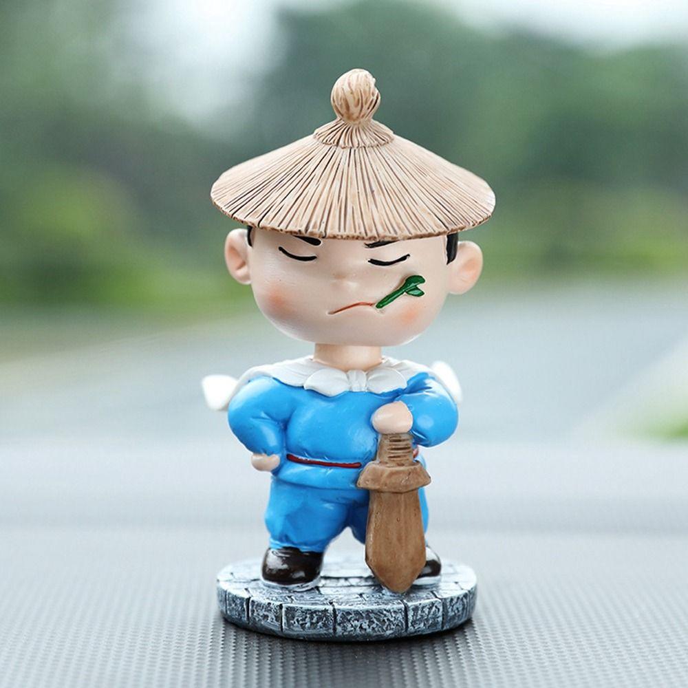Exquisite Chinese Swordsman Figure Cartoon Resin Swordsman Miniatures  Office