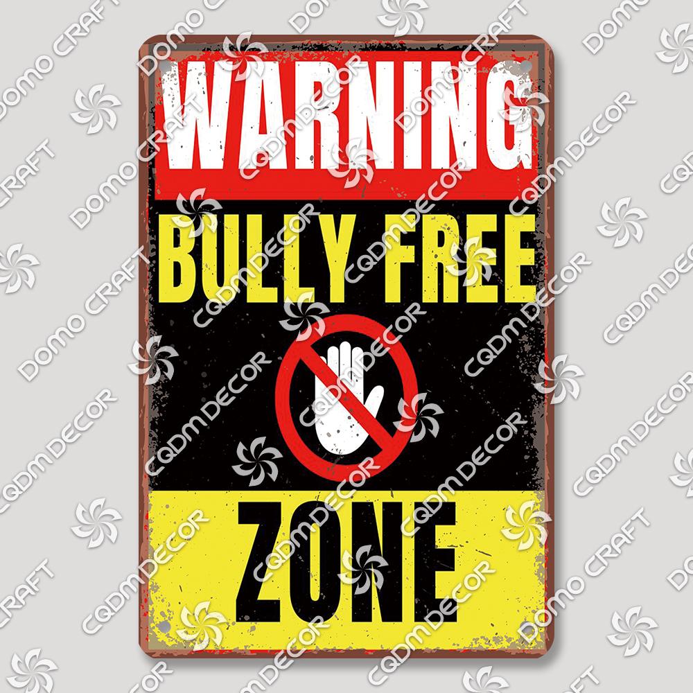 Warning Keep Out Tin Sign Metal Plaque, Vintage Notice Cameras Caution Danger Poster, Wall Decor for School Mall Home