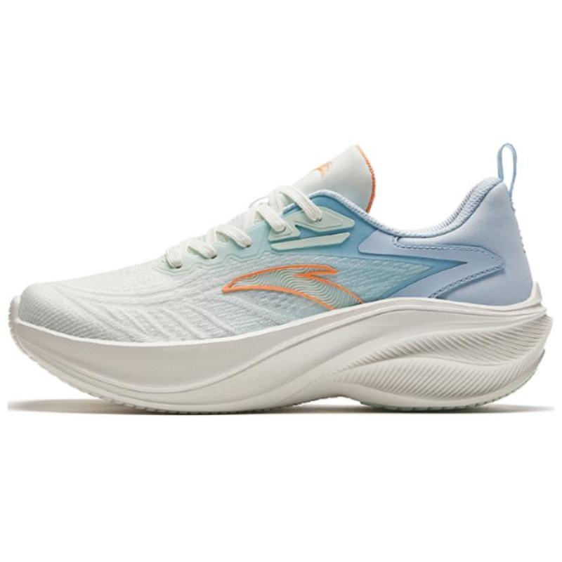 Anta Anti-Slip Wear-Resistant Low-Top Casual Running Shoes Women's White Blue Sneakers 122425535-4