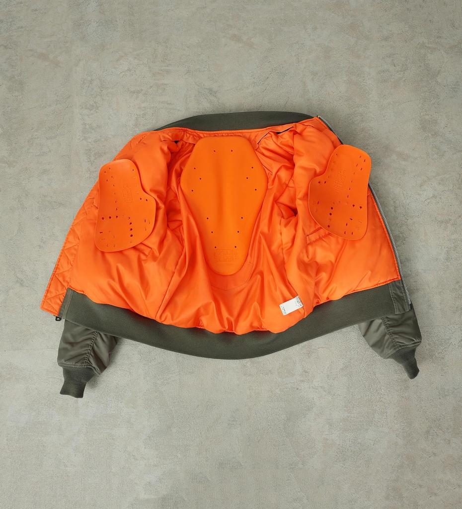 Alpha Industries Motorsykkeljakke med Grå Herre MA-1 Beskytter,