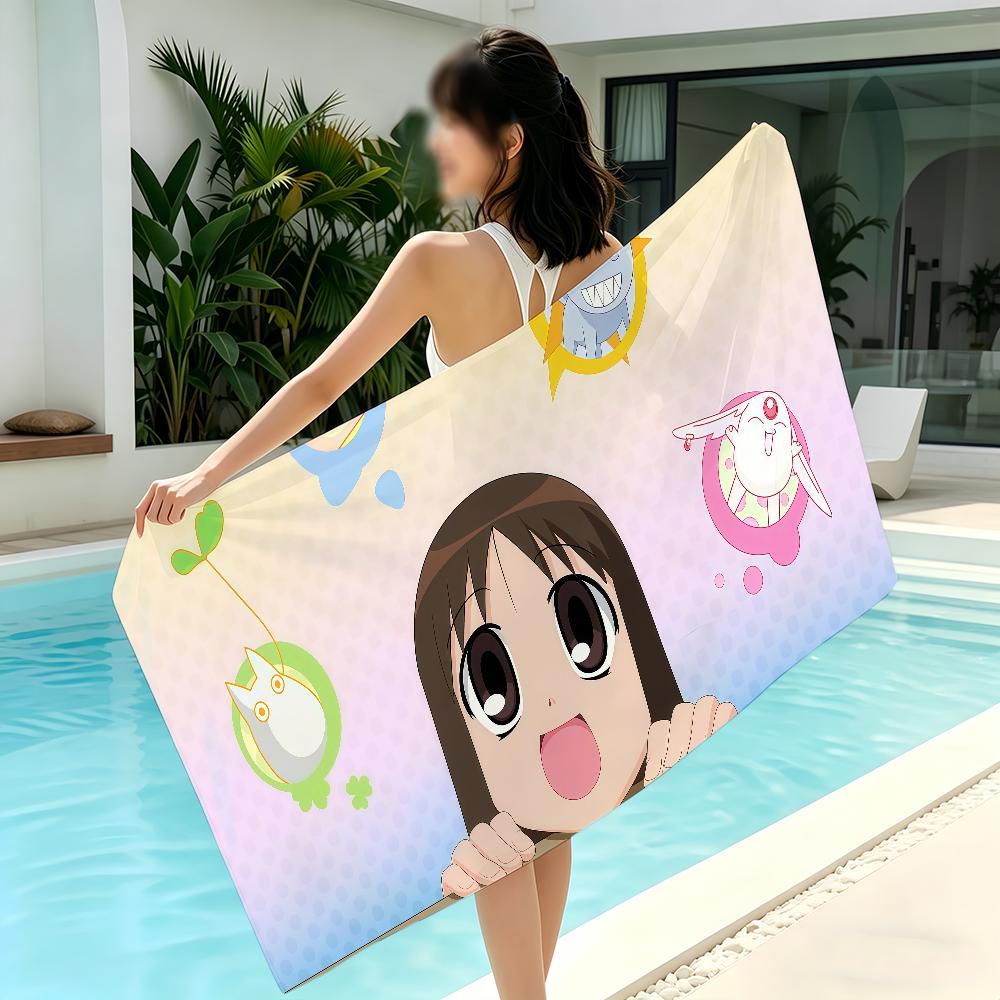 Cartoon Azumanga Daioh Towel Beach Towels Yoga Gym Lightweight Portable For Swimming Shower Travel Sports Accessories Sandproof
