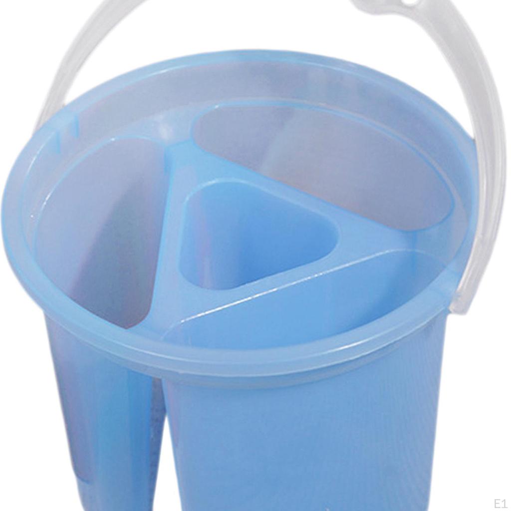 Art Brush Cleaning Container with 4 Sections for Painting Supplies