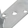 Vidaxl Post Anchors, 6 Pcs, Silver, 14 X 6 X 15 Cm, Steel