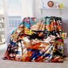 Goku Anime Blanket Flannel Blanket for bed, sofa, Camping, Hiking, Picnic Essentials, gift for family Fan gifts