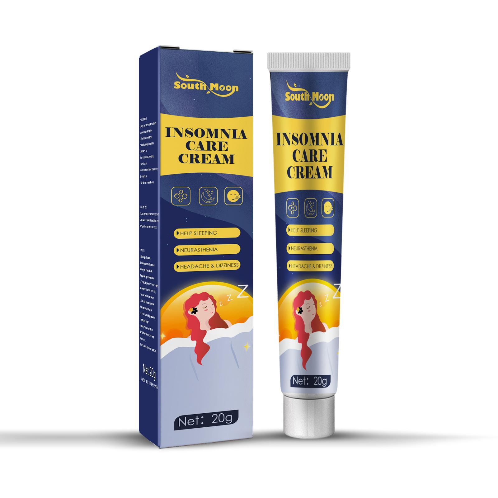 

20 г Крем для сна Крем от бессонницы Улучшает качество сна Помогает заснуть Мазь от бессонницы, вызванной солнечным светом