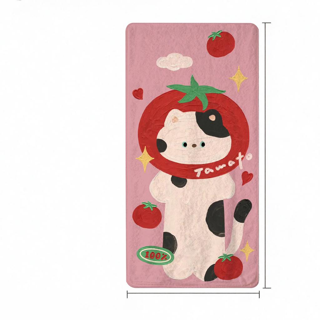 New Oil Painting Style Animal Beach Towel Cartoon Bath Towel for Men, Women, Children, and Adults