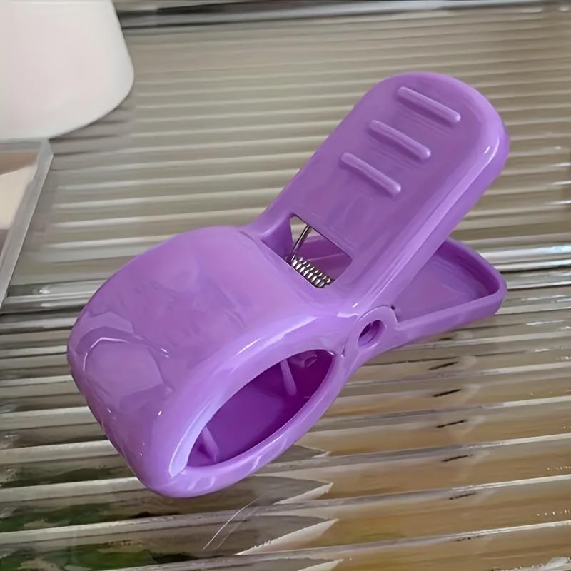 

1 Милая большая однотонная заколка для волос, простые пластиковые аксессуары для волос, подходит для различных причесок фиолетовый