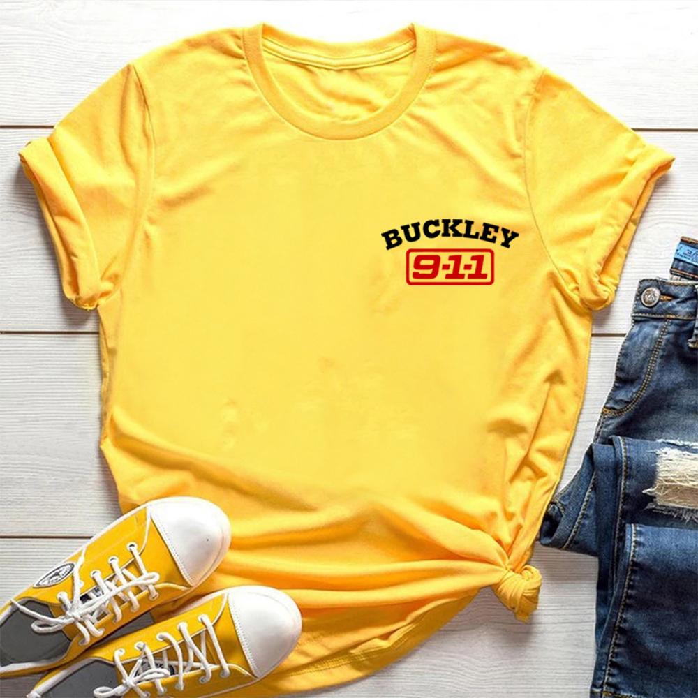 Maglietta Divertente Serie TV Buckley 911 Magliette Serie TV Unisex Donna Manica Corta Top Vestiti Estetici Magliette Grafiche Unisex