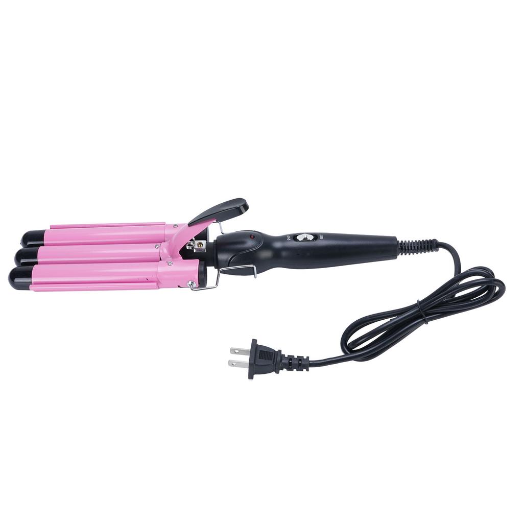 3 Barrel Curling Iron Hair Crimper 22mm Hair Curling Wand with 2 Temperature Control Fast Heating Portable Crimper for