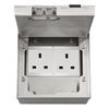 Marble Flat Floor Insert Multifunctional Pure Stainless Steel Power Ground Plug Household Floor Socket Box