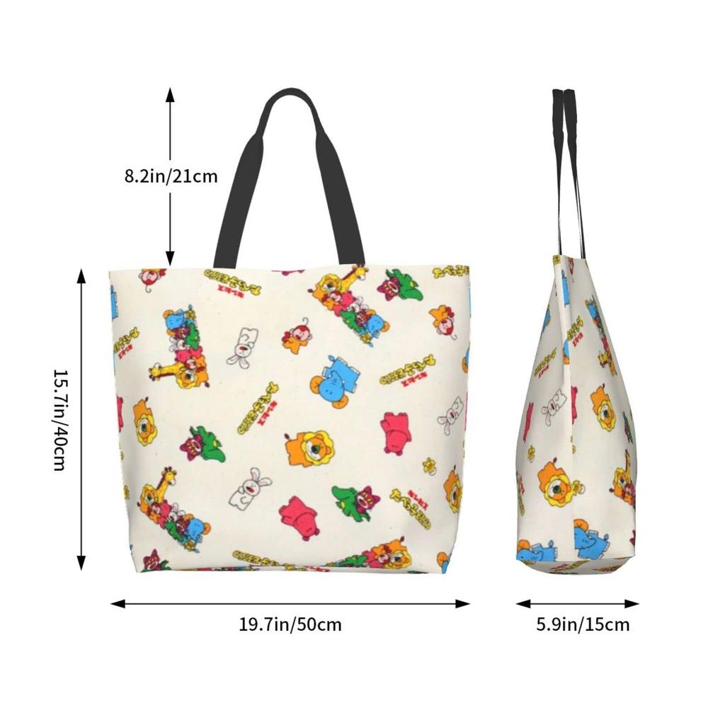 Tabekko Doubutsu Eco Bag, Body Bag, Mother's Bag, Shopping Bag, Large Capacity, Women's Tote Bag, Handbag, Convenience Store Bag, Shopping Bag, Lightw
