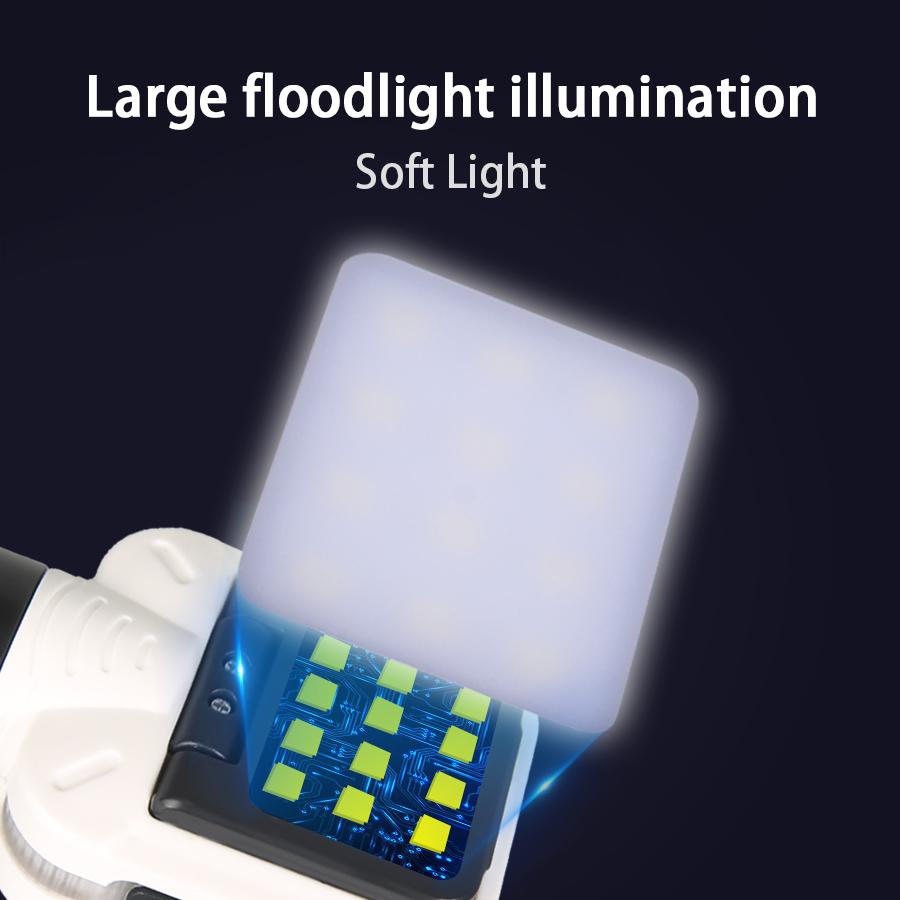 

Portable Sensor LED Headlight COB Floodlight Rechargeable Headlamp with 5 Modes Red and White Headtorch for Outdoor Camping Lamp
