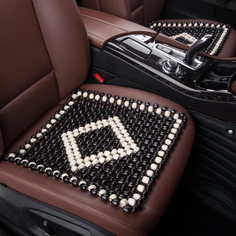 

Охлаждающая подушка для автомобильного сиденья из дерева, сотканная вручную - универсальный дышащий летний коврик