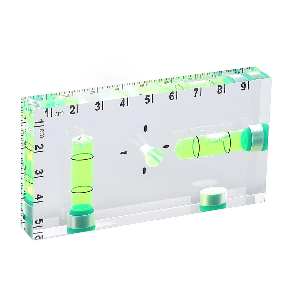 Mini Level Ruler with 3 Magnets Compact Acrylic Level Tool for Horizontal and Vertical Measurement
