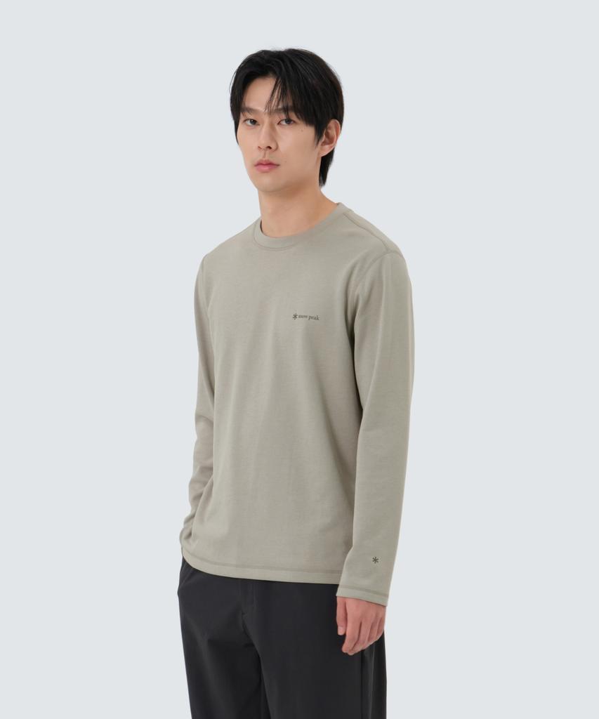 SNOWPEAK APPAREL Delta Peak Quick-Dry Long Sleeve T-Shirt (S25Fmttl22) Fog Gray