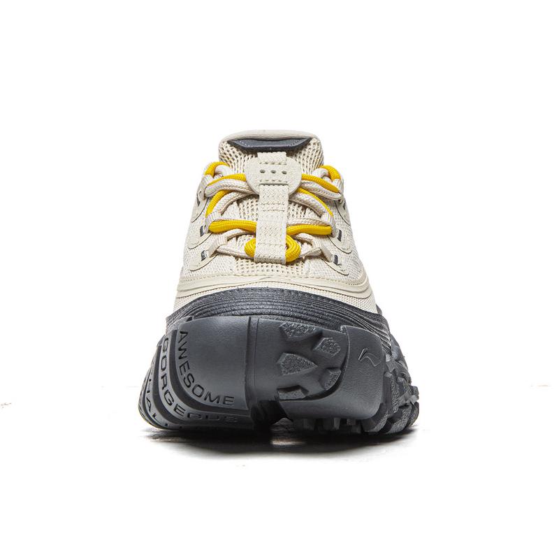 Li Ning Outdoor CF Tracing, Waldumgebung Outdoor Wanderschuhe Damen Hafergrau/Ebenholzschwarz AHCW028-3