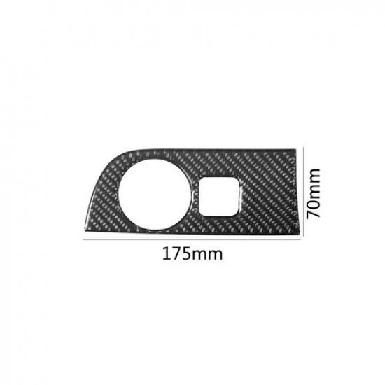 Carbon Fiber Interior Headlight Control Cover Trim For Dodge Durango 2014-