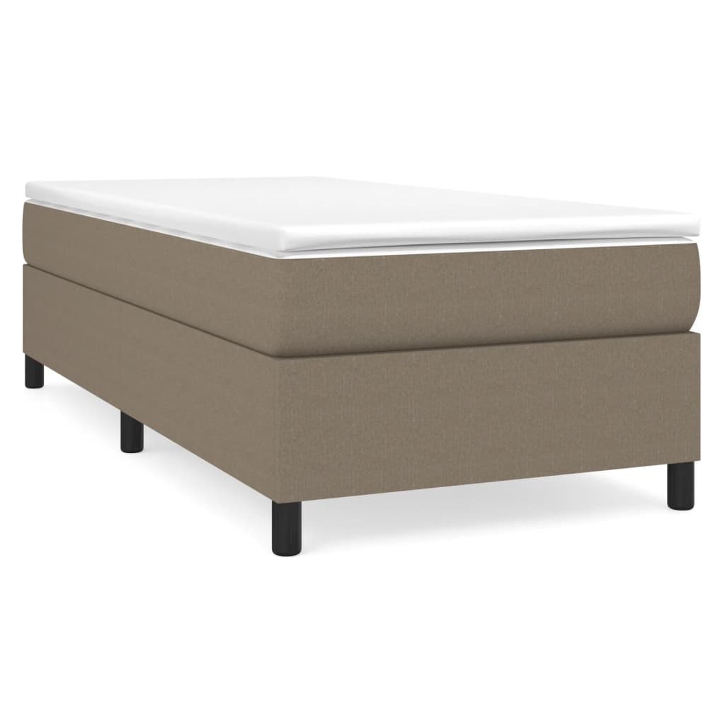 Vidaxl Bed Frame Without Mattress, Taupe, 100X200 Cm, Upholstered