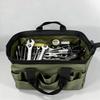 Professional Thick Fabric Construction Tool Bag High Capacity Design Dustproof Coating For Jobsite Equipment