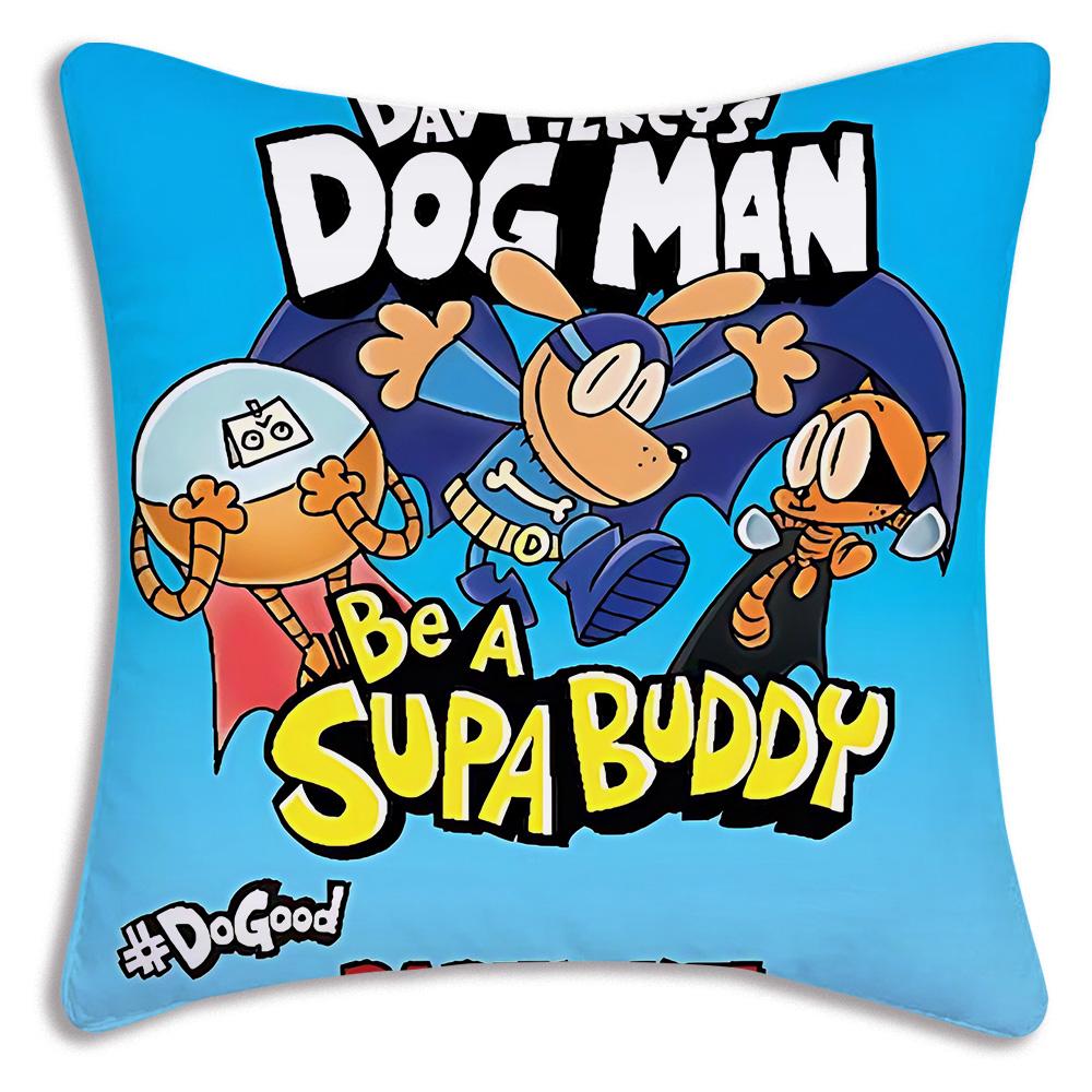 Anime For D-Detective Dog Pillow Covers Cartoon Sofa Decorative Home Double-sided Printing Short Plush Cute Cushion Cover