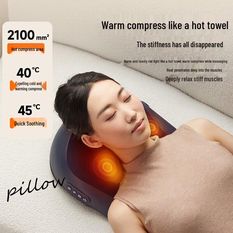 Xiaoxiong Wireless Shoulder and Neck Massage Pillow CN Plug (adapter Included)
