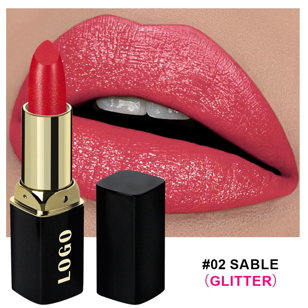 Benutzerdefinierter hochfeuchtigkeitsspendender, langanhaltender Lippenstift mit Perlglanz-Finish