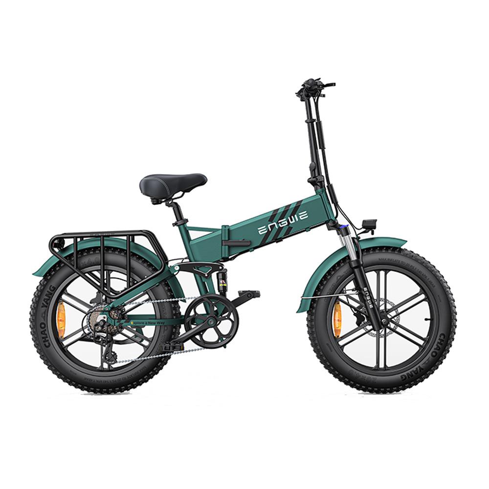 Engwe Engine Pro 2.0 250W City Commuter E-Bike with 48V16Ah, Shimano 8 Speed, Full Suspension, Torque Sensor, Foldable Electric Bike with Rear Rack