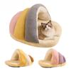 Für den Winter Warmes Haustier Katzenbett Halbgeschlossener Haustier Schlafsack Für Katzen Mini Hunde Weicher Plüsch Kätzchen Haus Höhle Katzen Zubehör