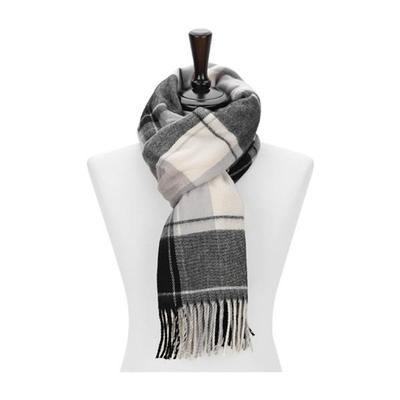 Elkate Women's Muffler Neck Warmer Fall/Winter Soft Check Scarf LLM267
