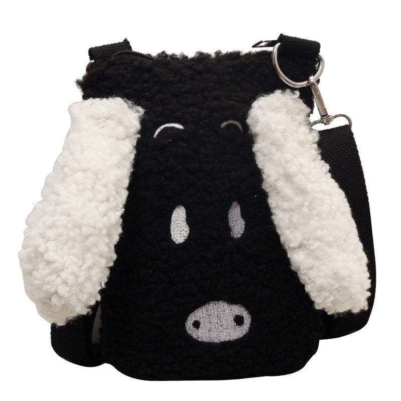 

Женская сумка через плечо Сумка-ведро Сумка для работы Универсальная Милая Модная чёрный