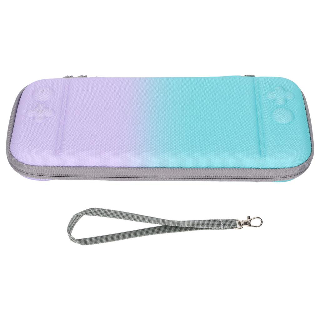 Game Console Storage Bag Shock Proof Gradient Color Handheld Gamepad Protection Bag with Accessories for N Switch