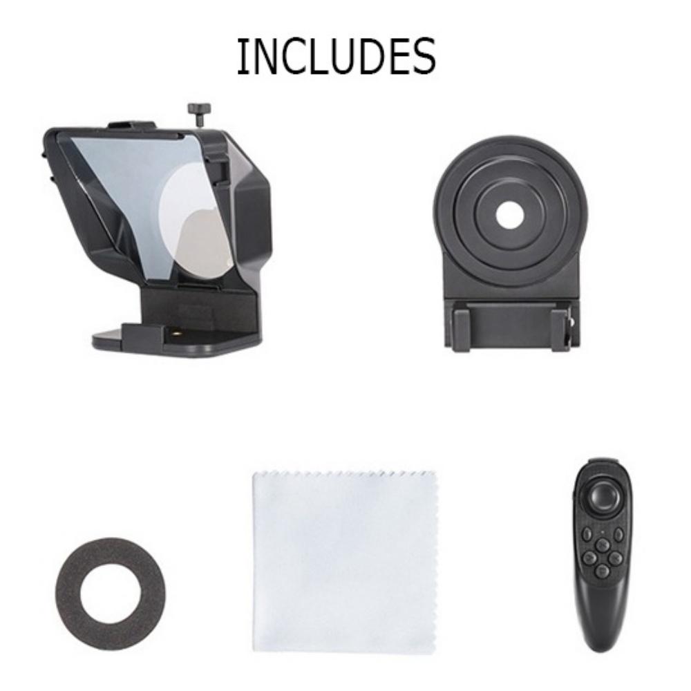 Teleprompter For Smartphones With Remote Control For Short Video Production