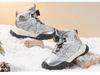 Babudou Kids' Fleece-Lined High-Top Sneakers - Winter Boys' Warm Cotton Shoes 2025