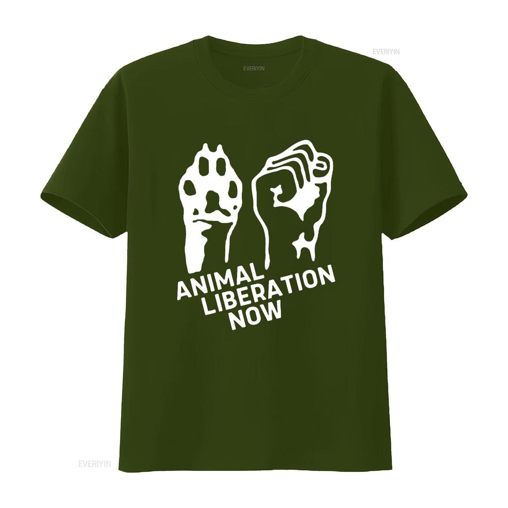 Animal Rights Vegan Womens T Shirt vintage Washed Stretched homme Soft fashion Top For Everyday Wear Breathable