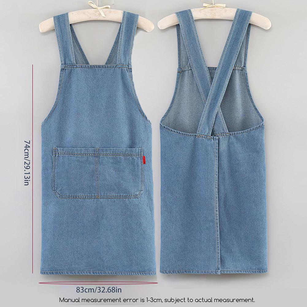 Men Women Daily Work Apron Front Pocket Adjustable Straps For Women Men