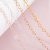 1Meter 3.2mm Necklace Heart Star Chain Gold Color Copper Link Chains Bracelet for Jewelry Making DIY Handmade Craft Wholesale