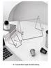 Sleek Metal Desktop Reading Stand - Portable Book Rack